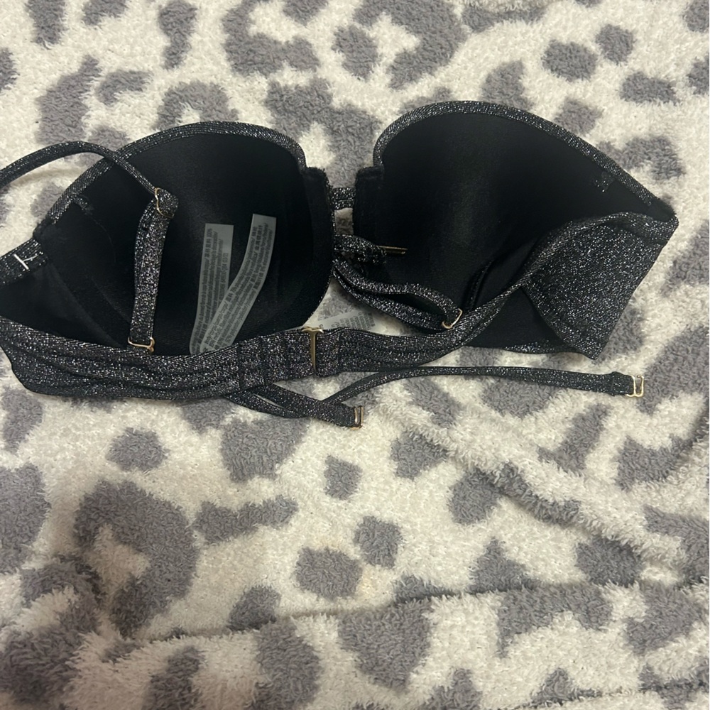 Sparkly Black Victoria Secret Bathing Suit Top